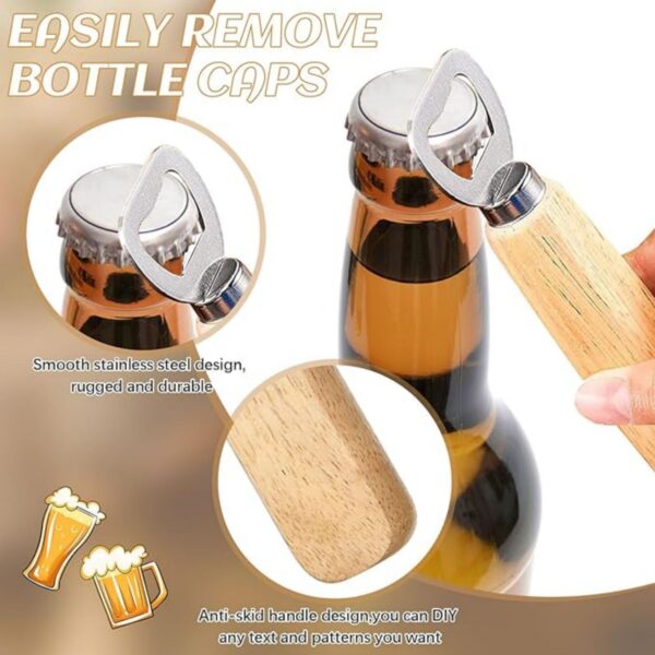 Wood Wine Bottle Opener Item No#30367 - Image 3
