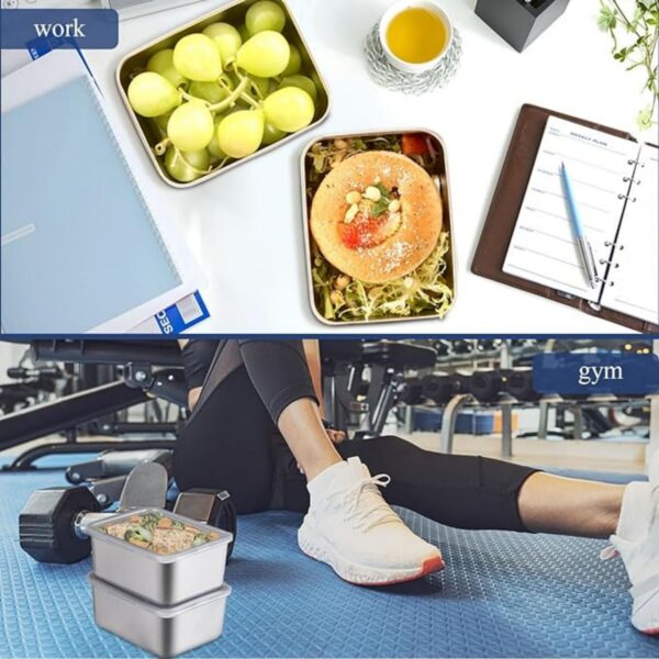 Stainless Steel Food Containers With Lids Item No#30374 - Image 5