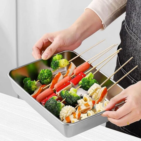 Stainless Steel Food Containers With Lids Item No#30375 - Image 2