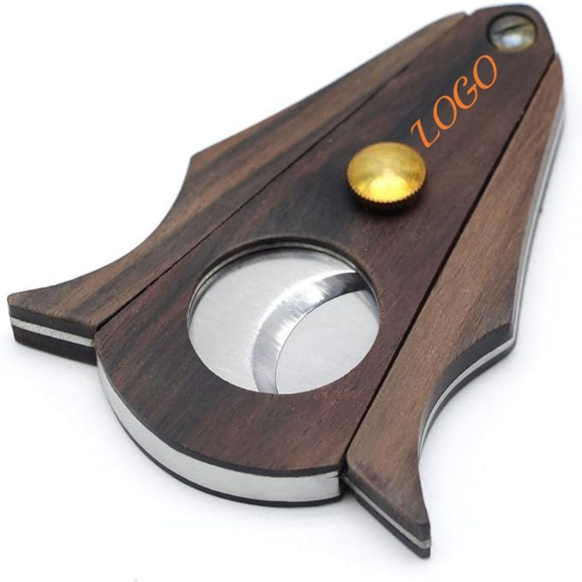 Cigar Cutter Lock System Wood Item No#30380
