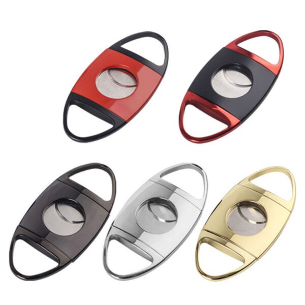 Cigar Cutter Stainless Steel Double Blade Item No#30381