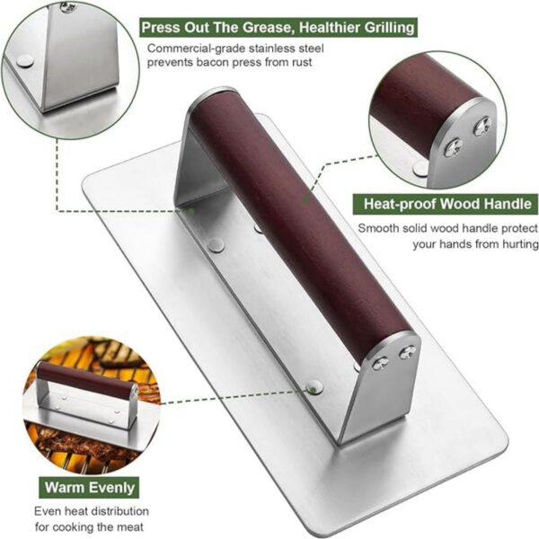 Stainless Steel Burger Press Item No#30384 - Image 3