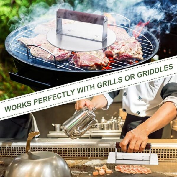 Stainless Steel Burger Press Item No#30384 - Image 4
