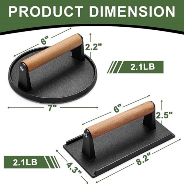 Stainless Steel Burger Press Item No#30385 - Image 2