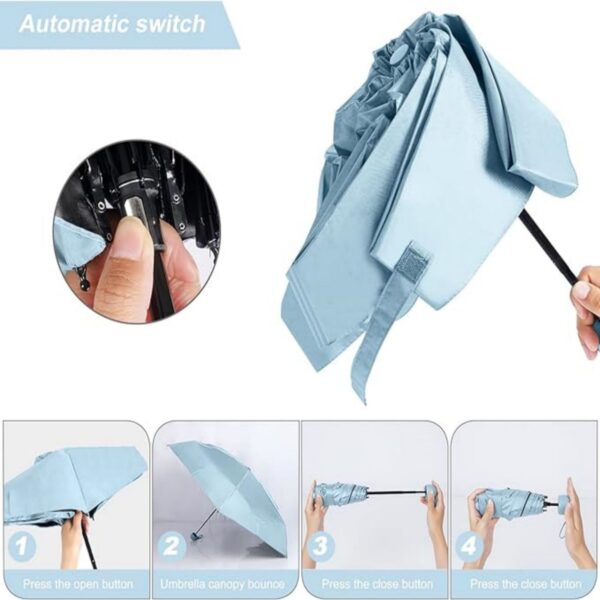 Cloudia Small Mini Umbrella With Case Item No#30389 - Image 4