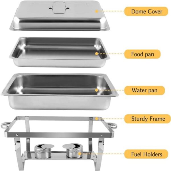 Stainless Steel Buffet Food Warmer Item No#30393 - Image 3