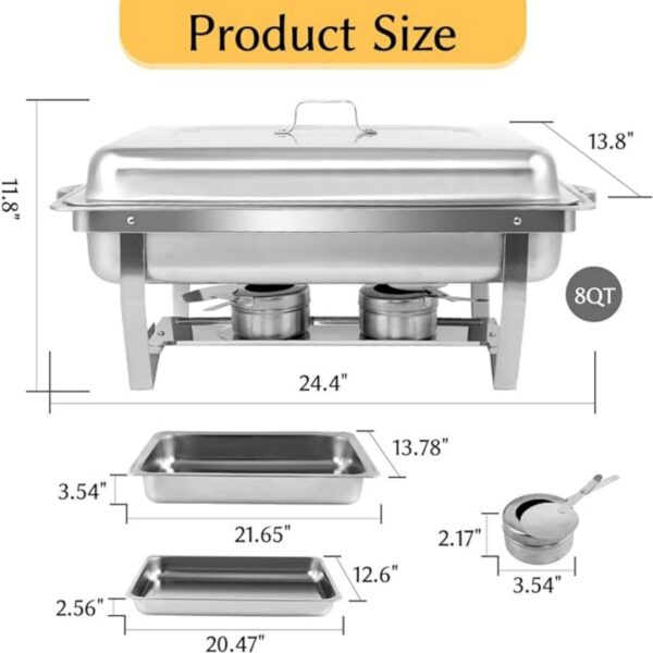 Stainless Steel Buffet Food Warmer Item No#30393 - Image 4