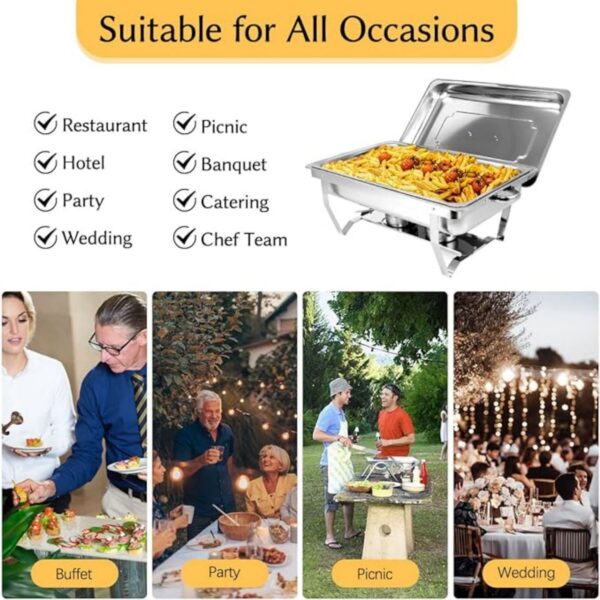 Stainless Steel Buffet Food Warmer Item No#30393 - Image 5