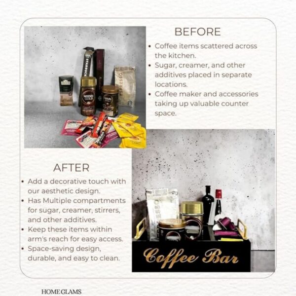 Coffee Bar Organizer Station Item No#30395 - Image 3