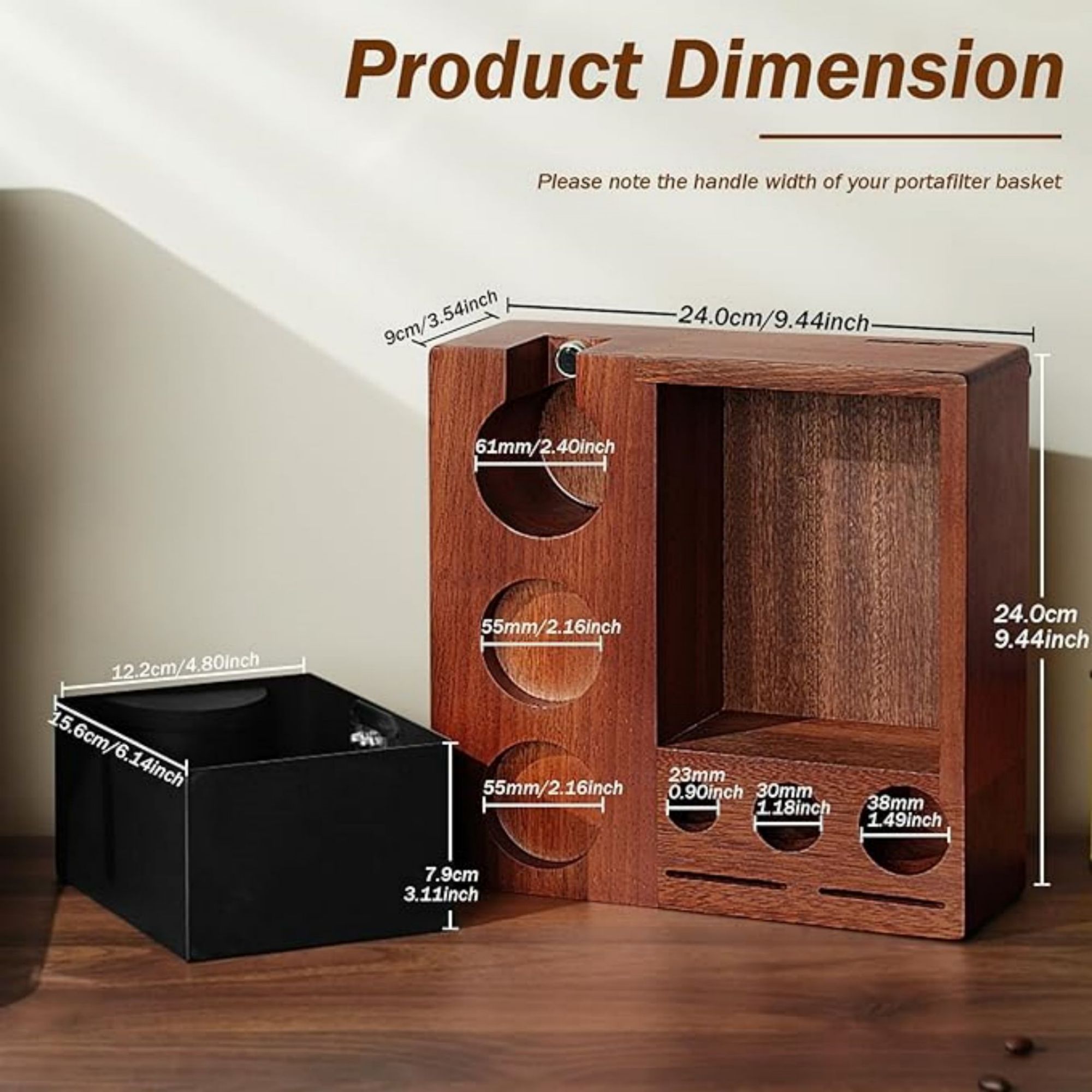 Espresso Knock Box And Tamp Station Item No#30396 - Image 2