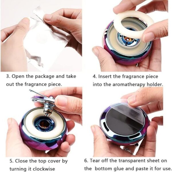 Car Air Freshener With Solar Energy Rotating Interior Item No#30404 - Image 4