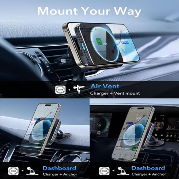 Magnetic Wireless Car Charger Item No#30408 - Image 4