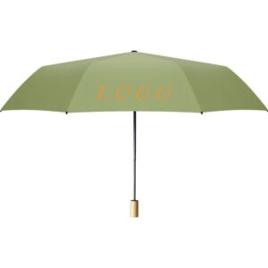 Solid Wood Handle Black Glue Sun Umbrella Item No#30413