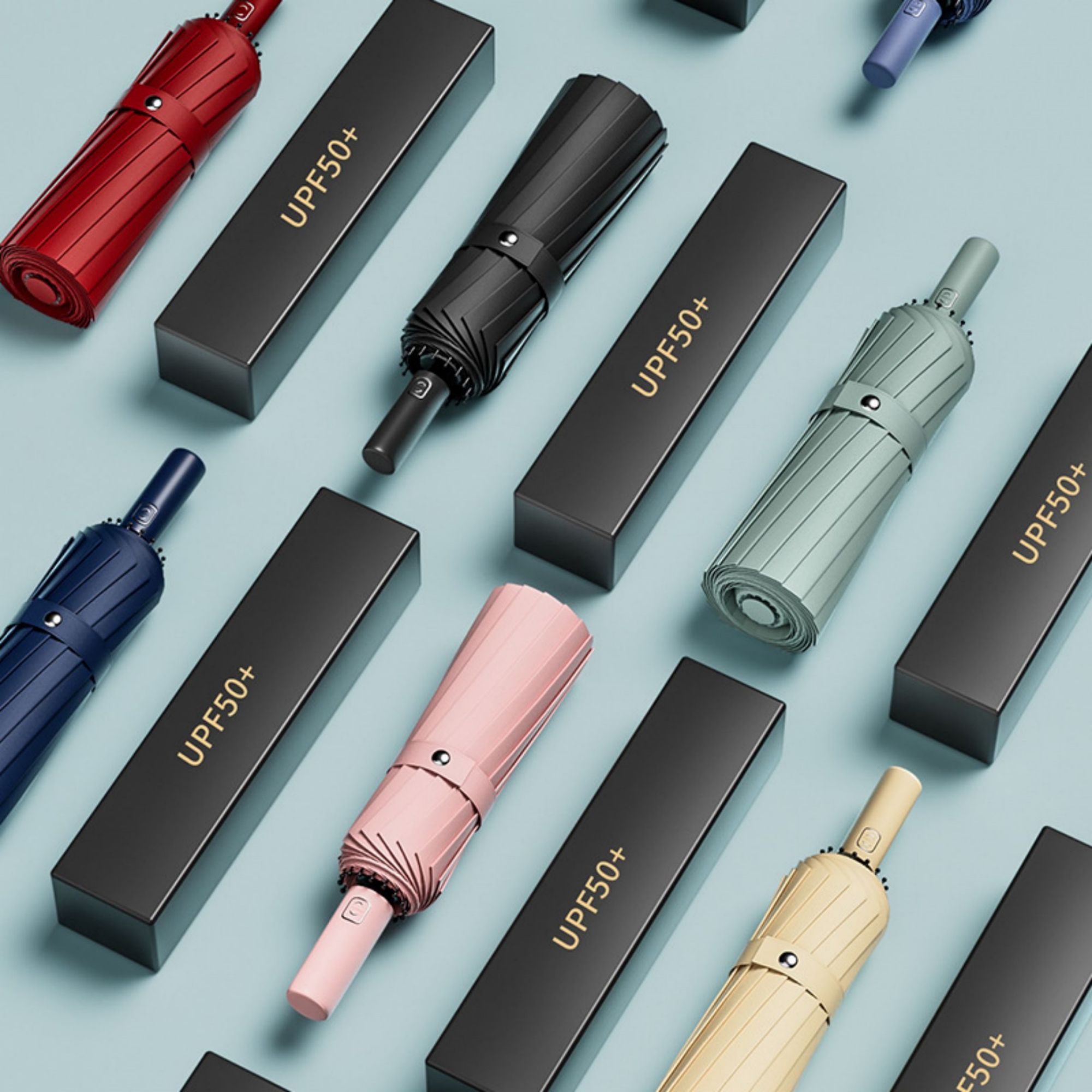 Automatic Compact Umbrella For Rain Sun And Wind Item No#30414 - Image 3