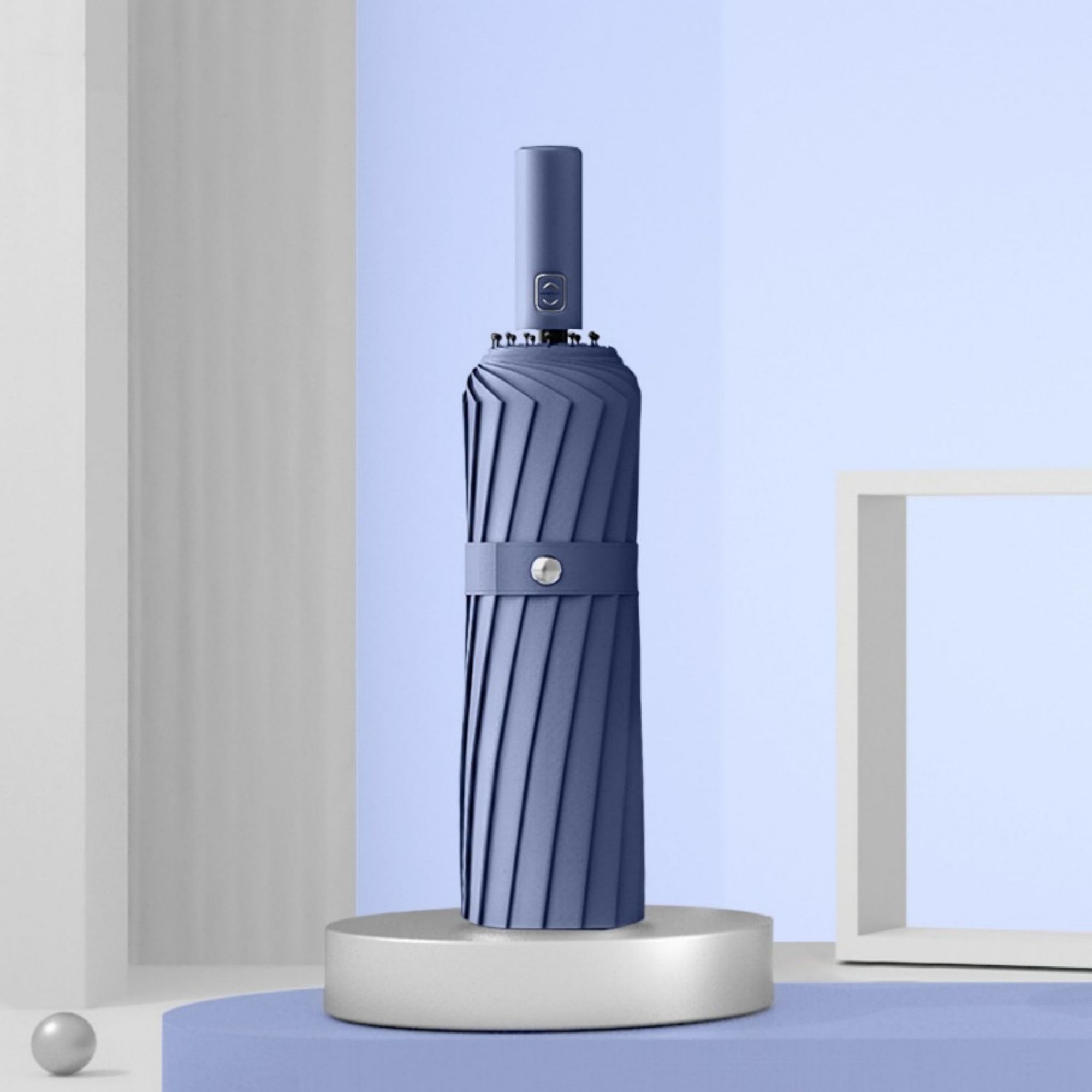 Automatic Compact Umbrella For Rain Sun And Wind Item No#30414 - Image 4