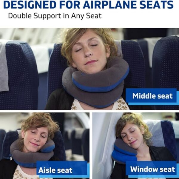 Neck Pillow For Travel Provides Double Support To The Head Item No#30417 - Image 3