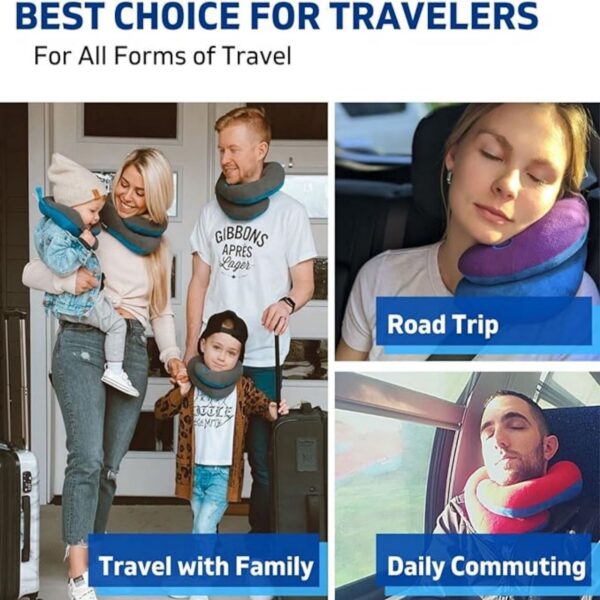 Neck Pillow For Travel Provides Double Support To The Head Item No#30417 - Image 4