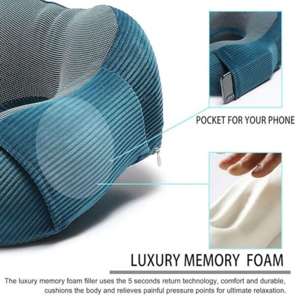 Memory Foam Neck Pillow With 360-Degree Head Support Item No#30419 - Image 3