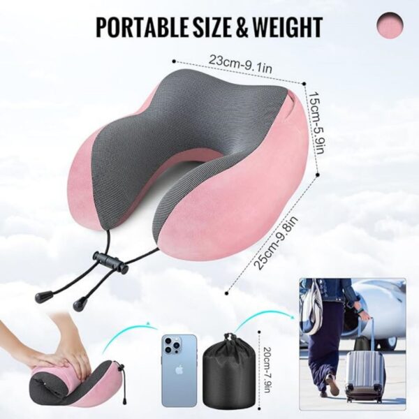 Neck Pillow For Travel With Hood Item No#30427 - Image 2