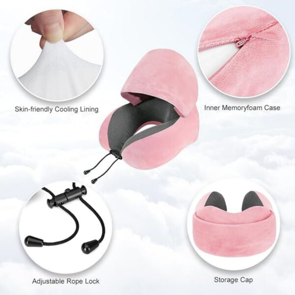 Neck Pillow For Travel With Hood Item No#30427 - Image 5