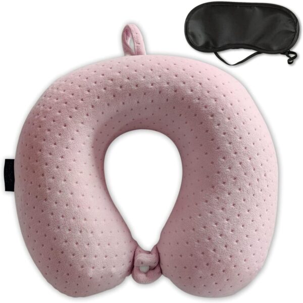 Pink Comfortable U Shape Memory Foam Pillows Item No#30428