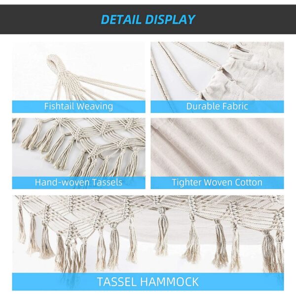 Cotton Canvas Hammock Item No#30431 - Image 3