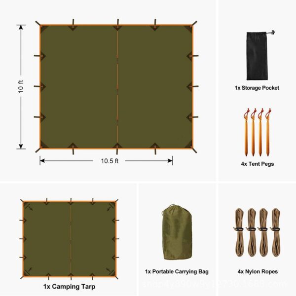 Waterproof Hammock Rain Fly Item No#30460 - Image 2