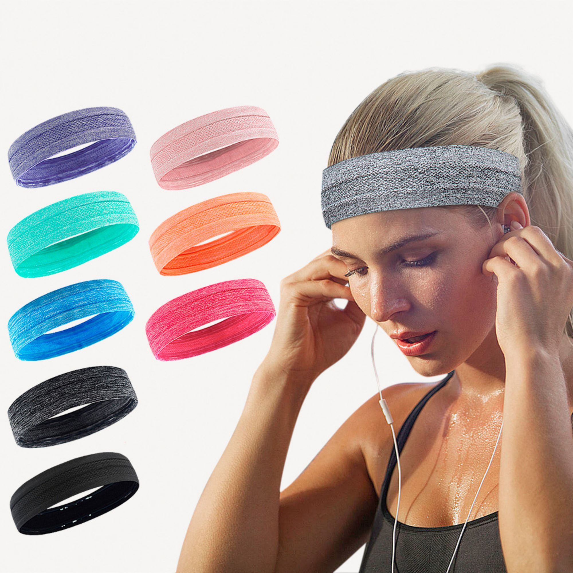 Moisture Wicking Workout Headband Item No#30462 - Image 2