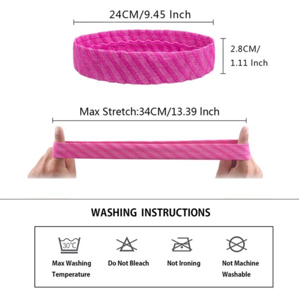 Sweatband Headbands For Running Item No#30466 - Image 2