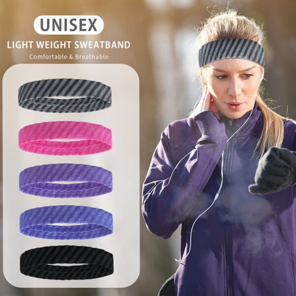 Sweatband Headbands For Running Item No#30466 - Image 5