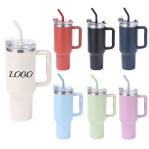 40Oz Stainless Steel Straw Cup Item No#30473