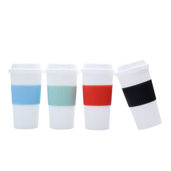 16Oz Solid Color Portable Thickened Coffee Cup Item No#30500