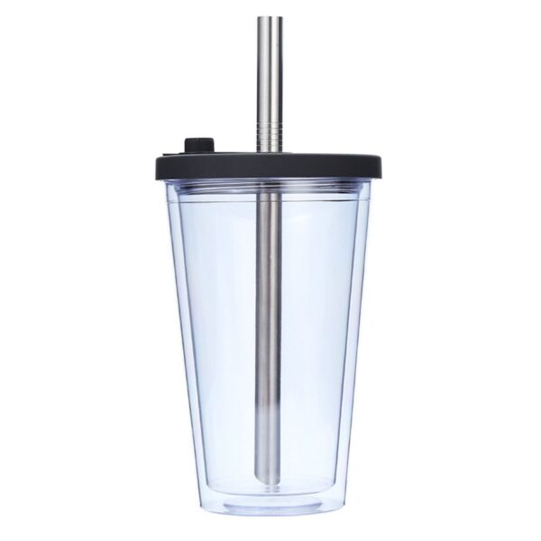16Oz Double-Layer Straw Cup Item No#30503 - Image 2