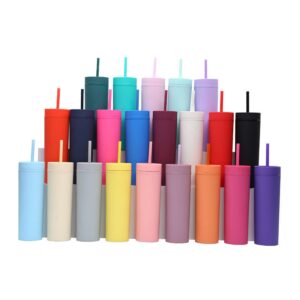 16Oz Solid Color Straw Cup Item No#30504