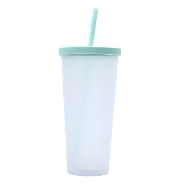 24Oz Frosted Double-Layer Straw Cup Item No#30512 - Image 4