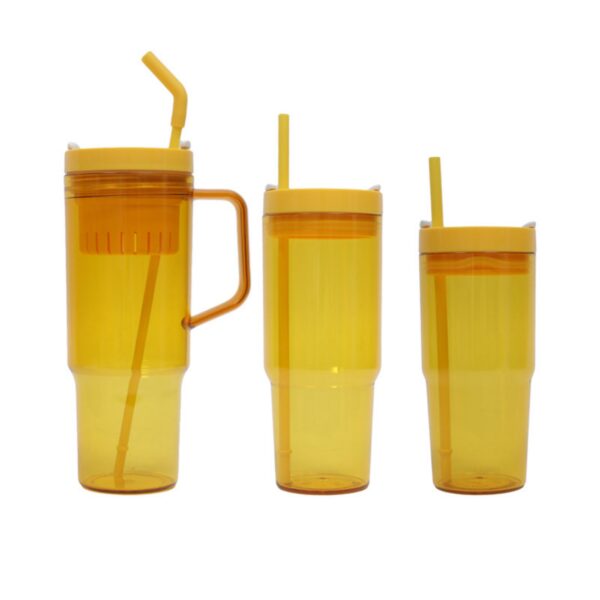 Three Piece Straw Handle Cup Set Item No#30514 - Image 2