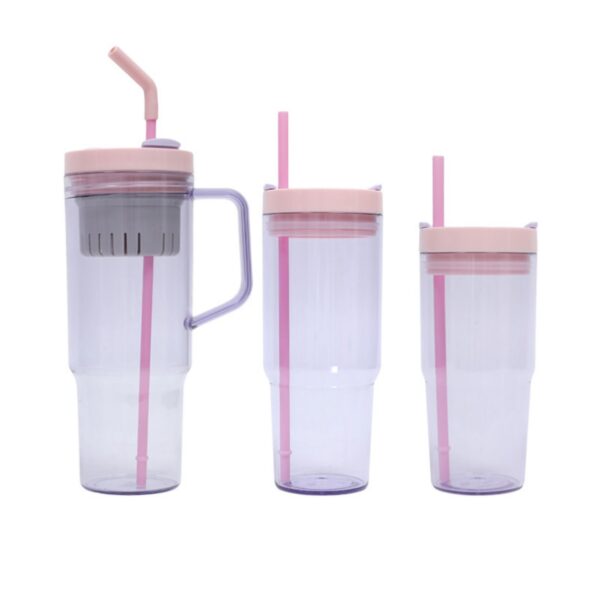 Three Piece Straw Handle Cup Set Item No#30514 - Image 3