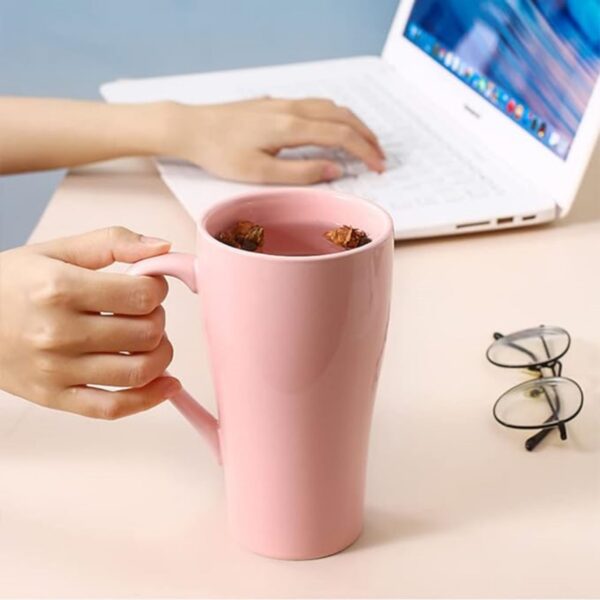 16Oz Large Size Ceramic Mug With Wide Loop Handle Item No#30540 - Image 4