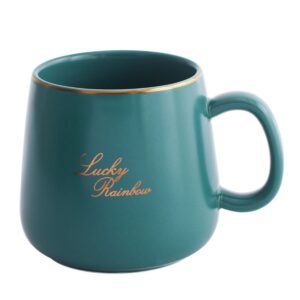 14Oz Ceramic Mug With Tray Item No#30544
