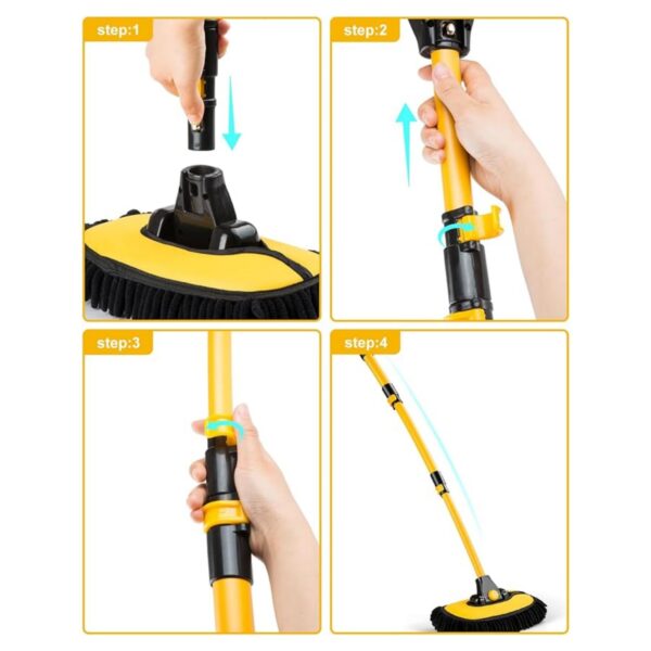 Car Wash Brush With Extendable Long Handles Item No#30545 - Image 4