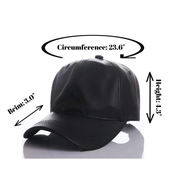 Leather Baseball Cap Item No#30560 - Image 2