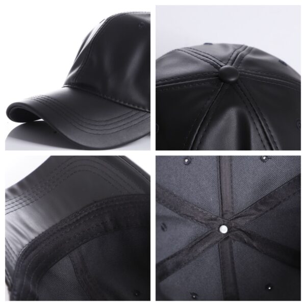 Leather Baseball Cap Item No#30560 - Image 4