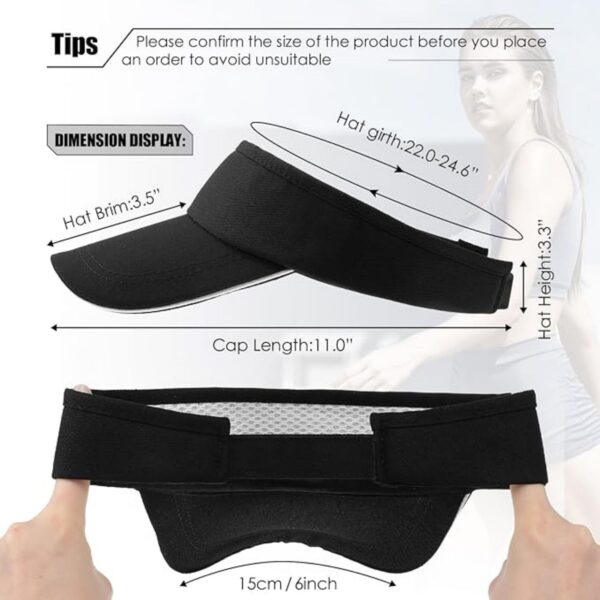 Unisex Sun Visors Hats Item No#30561 - Image 2
