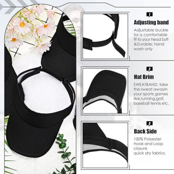 Unisex Sun Visors Hats Item No#30561 - Image 3