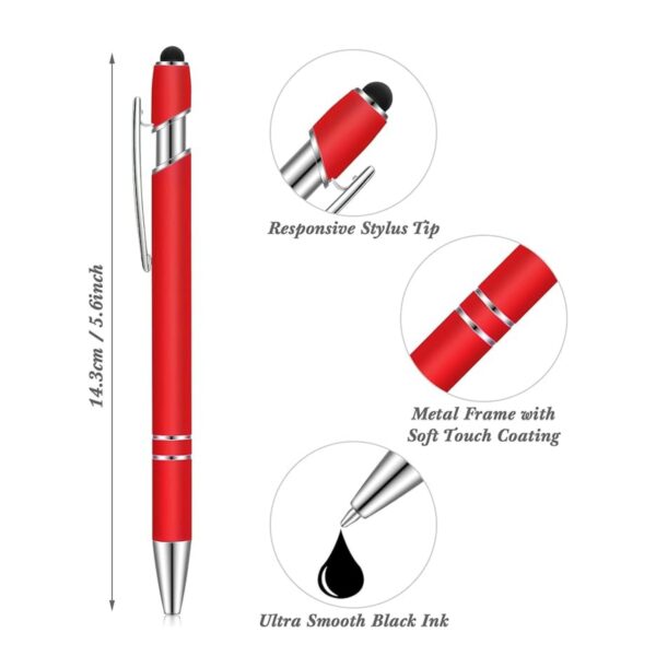 2-In-1 Stylus Retractable Ballpoint Pen With Stylus Tip Item No#30568 - Image 2