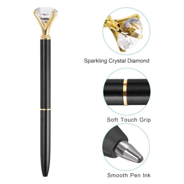 Crystal Diamond Twist Metal Pen Item No#30572 - Image 3