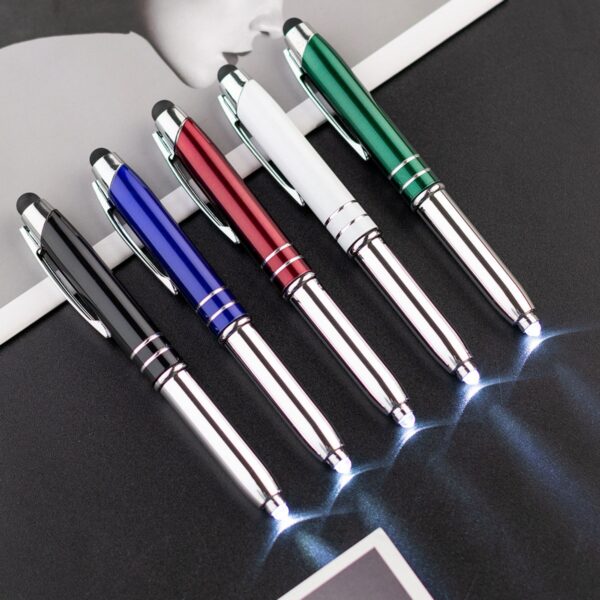 3-In-1 Multi-Function Capacitive Ballpoint Pen With Led Flashlight Item No#30576 - Image 5