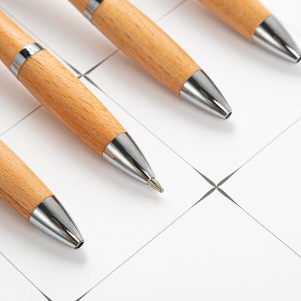 Bamboo Retractable Ballpoint Pen Item No#30577 - Image 5