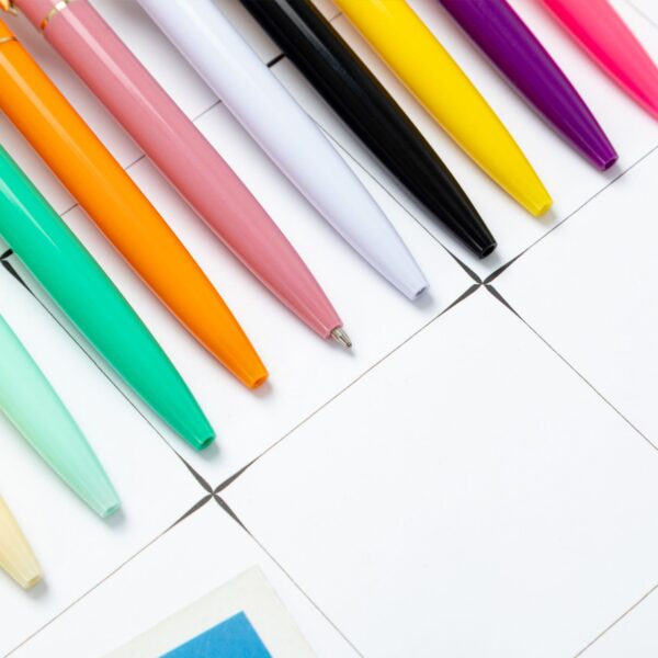 Pressed Colored Plastic Ballpoint Pen Item No#30588 - Image 5
