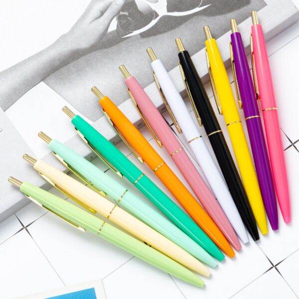 Pressed Colored Plastic Ballpoint Pen Item No#30588 - Image 6